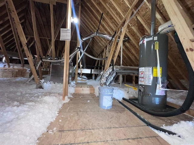 7510 Tram Rd, Beaumont, TX 77713 - unfinished attic with gas water heater