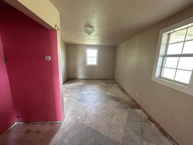 view of spare room