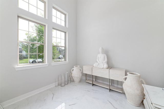 18114 Harbor Trail Ln, Conroe, TX 77302 - bedroom with baseboards and marble finish floor