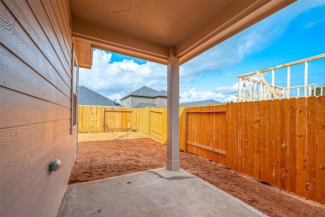 view of patio / terrace featuring a fenced backyard