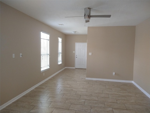 811 Sweet Flower Dr, Houston, TX 77073 - unfurnished room with ceiling fan and baseboards