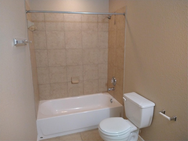 811 Sweet Flower Dr, Houston, TX 77073 - full bath with toilet, tile patterned floors, and shower / bath combination