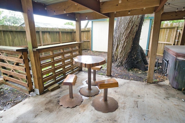 402 E Smith St, Brazoria, TX 77422 - view of patio / terrace with fence