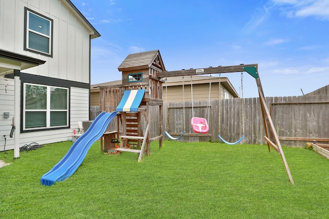 12626 Baker Bend St, Houston, TX 77034 - view of play area featuring a fenced backyard and a yard