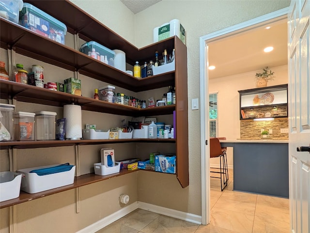 view of pantry