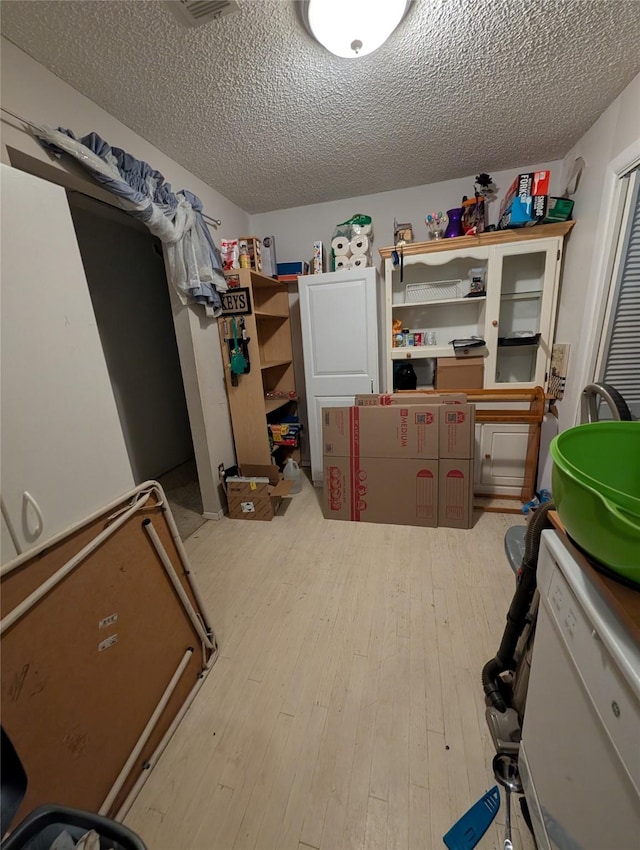 view of storage area