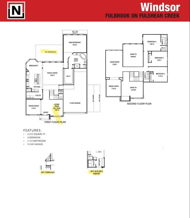 4418 Southpoint Way N, Fulshear, TX 77441 - room layout