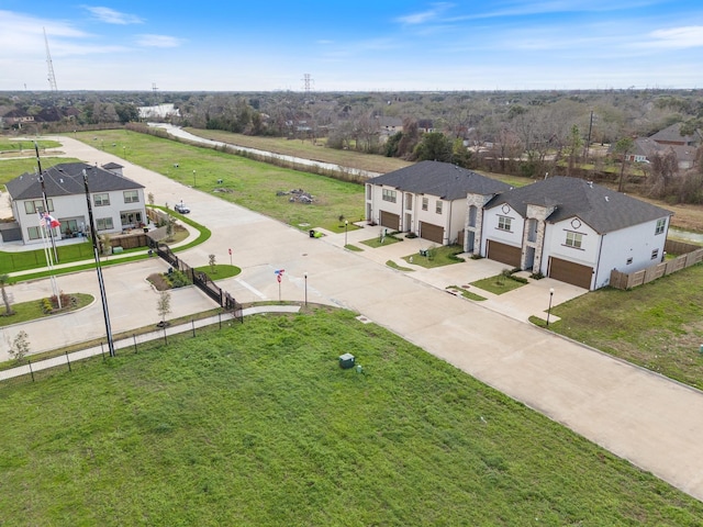 drone / aerial view featuring a residential view
