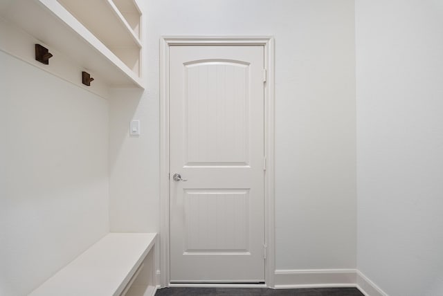 mudroom featuring baseboards