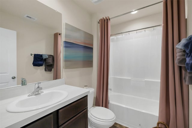 2415 Allendale Garden Ln, Spring, TX 77373 - full bath with vanity, toilet, and shower / bath combo
