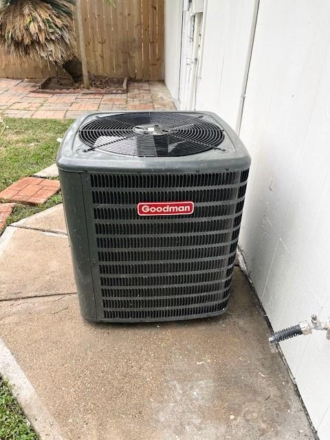 exterior details featuring cooling unit
