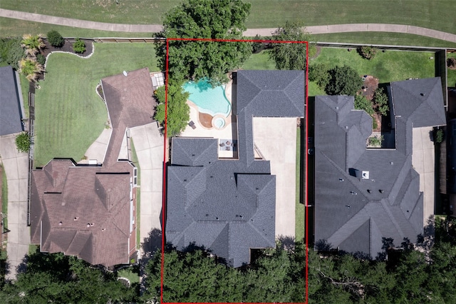5514 Chase Hbr, Houston, TX 77041 - view of property location with a pool area and property boundaries highlighted