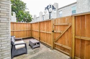 view of patio / terrace with fence