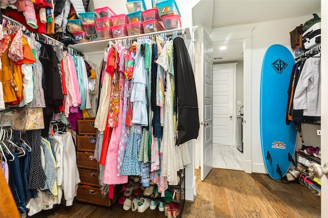 12 Caravelle Ct, Galveston, TX 77554 - spacious closet featuring wood finished floors