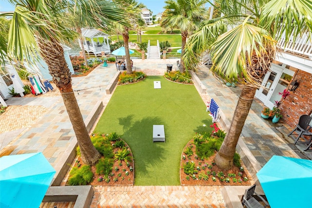 12 Caravelle Ct, Galveston, TX 77554 - view of yard featuring a patio area