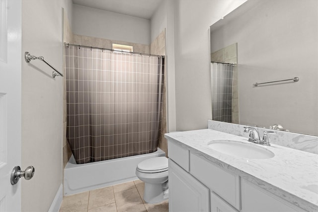 19506 Timberlake Glen Trl, Cypress, TX 77433 - full bath with toilet, tile patterned floors, shower / tub combo with curtain, and vanity