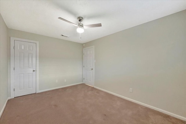 11438 Sageyork Dr, Houston, TX 77089 - spare room with ceiling fan, carpet, baseboards, and visible vents