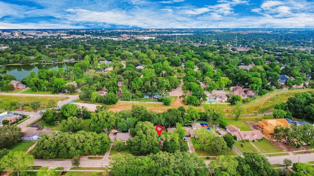 15510 Jersey Dr, Jersey Village, TX 77040 - aerial view of a large body of water and a tree filled landscape