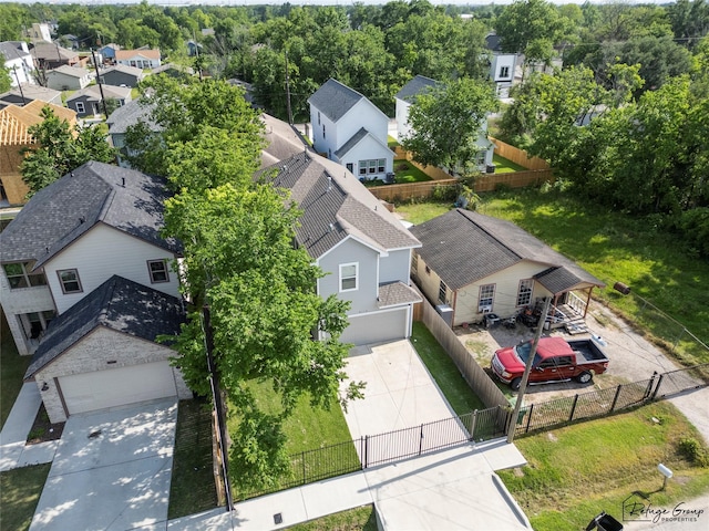 birds eye view of property featuring a residential view