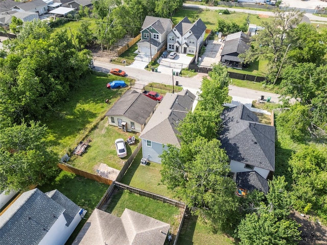 bird's eye view featuring a residential view
