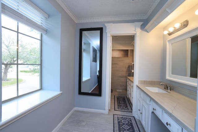 5503 Pebble Springs Dr, Houston, TX 77066 - bathroom featuring vanity and baseboards