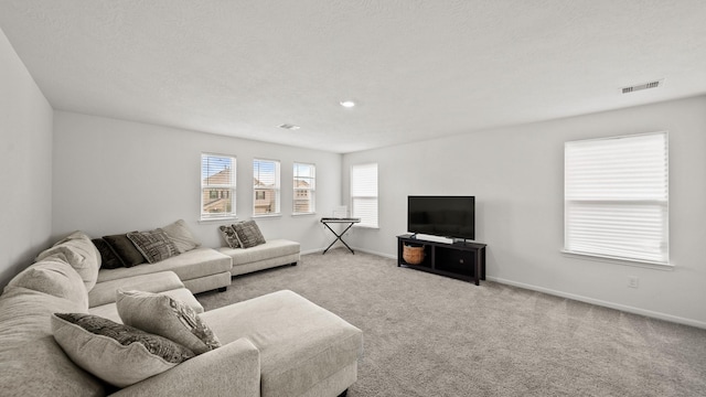 6630 Elks Trce, Richmond, TX 77406 - living room with visible vents, baseboards, and carpet floors