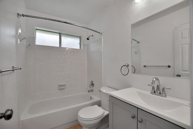 67 N Winterport Cir, The Woodlands, TX 77382 - full bath with vanity, shower / washtub combination, and toilet
