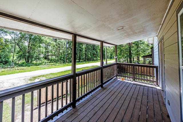50 Canary St, Point Blank, TX 77364 - porch with view of scattered trees