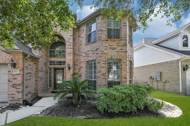 2703 Marble Brook Ln, Pearland, TX 77584 - view of front of home featuring brick siding