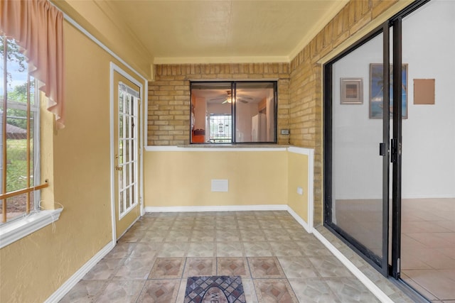 6803 Lakemont Dr, Houston, TX 77050 - unfurnished sunroom featuring french doors