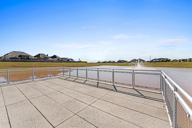 31183 Pecan Creek Dr, Brookshire, TX 77423 - view of patio featuring a water view