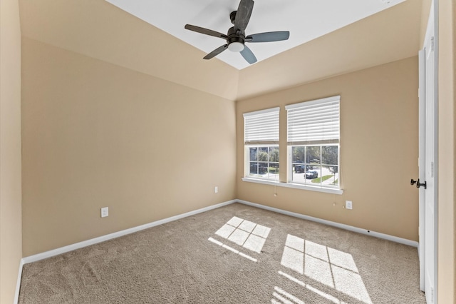 31183 Pecan Creek Dr, Brookshire, TX 77423 - spare room featuring baseboards, carpet flooring, and ceiling fan