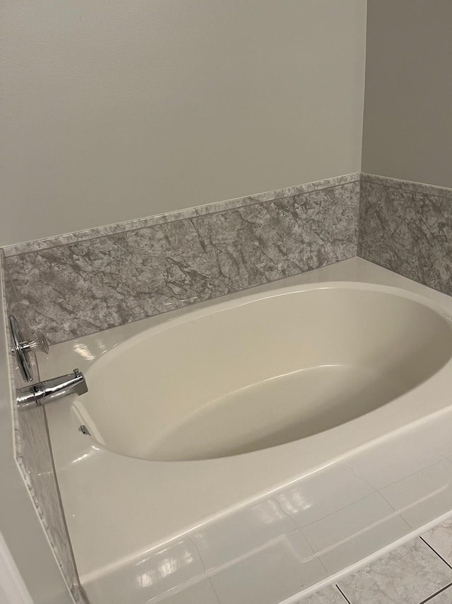 20018 Big Timber Dr, Humble, TX 77346 - full bathroom with a garden tub and tile patterned floors