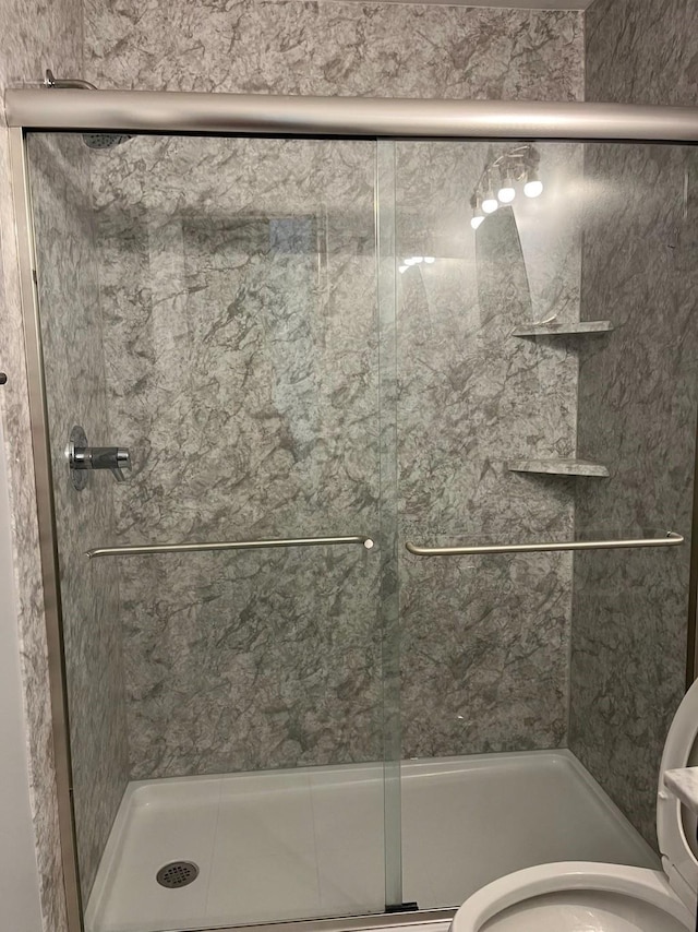 20018 Big Timber Dr, Humble, TX 77346 - full bath featuring toilet and a stall shower