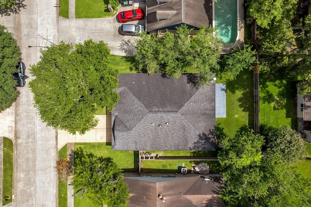 20018 Big Timber Dr, Humble, TX 77346 - aerial view of property and surrounding area featuring a pool area