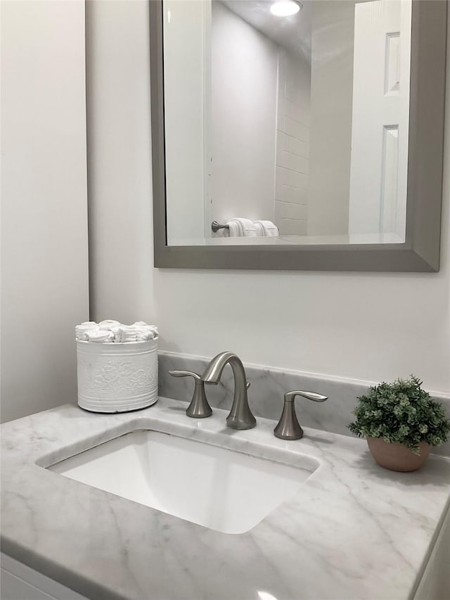 details featuring vanity