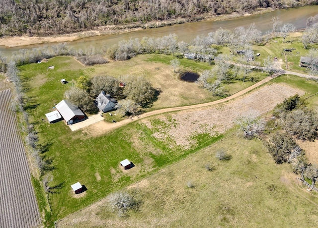 1783 River Valley Dr, Wharton, TX 77488 - aerial view of property and surrounding area featuring a large body of water