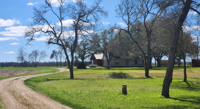 1783 River Valley Dr, Wharton, TX 77488 - view of property's community featuring a lawn and dirt driveway