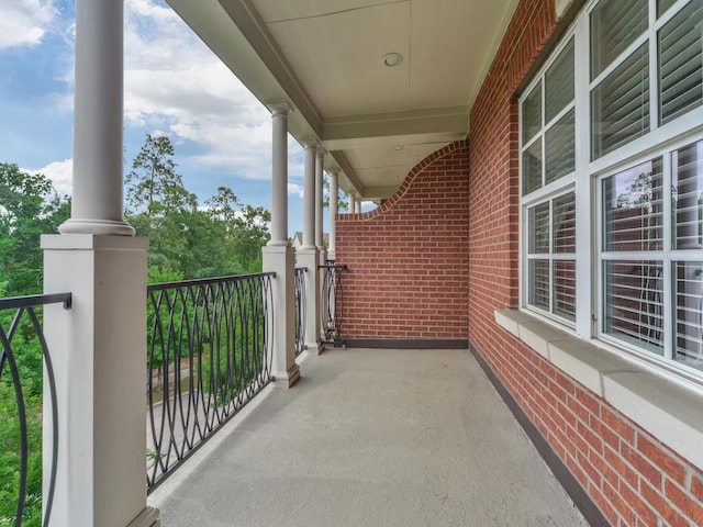 view of balcony