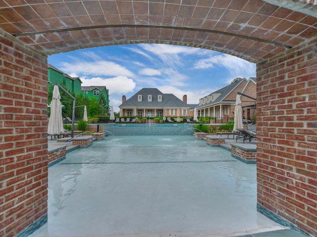 pool featuring a patio