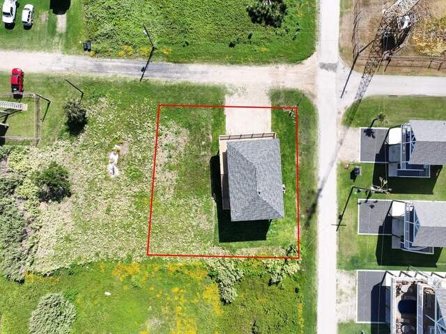 1062 Cedar Ln, Gilchrist, TX 77617 - aerial view of property and surrounding area with property boundaries highlighted