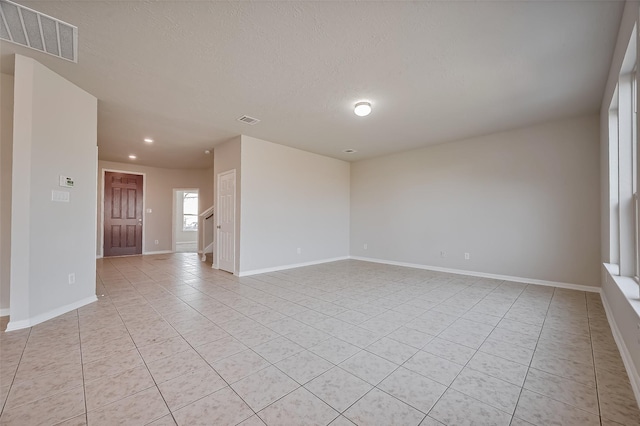 24114 Morrison Ln, Katy, TX 77493 - spare room with visible vents, recessed lighting, baseboards, and light tile patterned floors