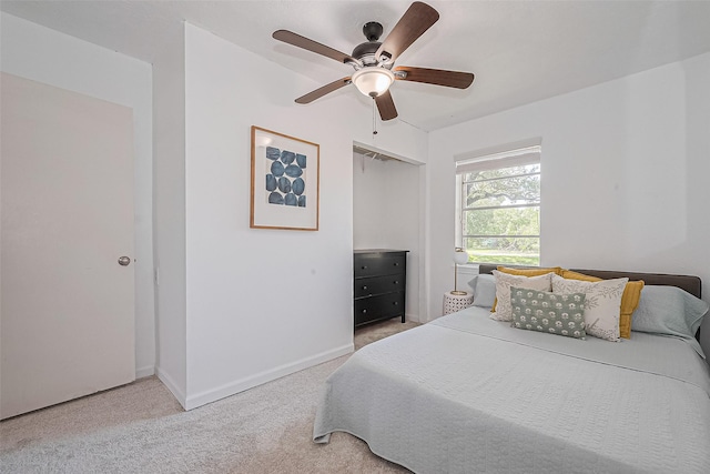 13018 Vernon Rd, Cypress, TX 77429 - bedroom featuring carpet flooring, a ceiling fan, and baseboards