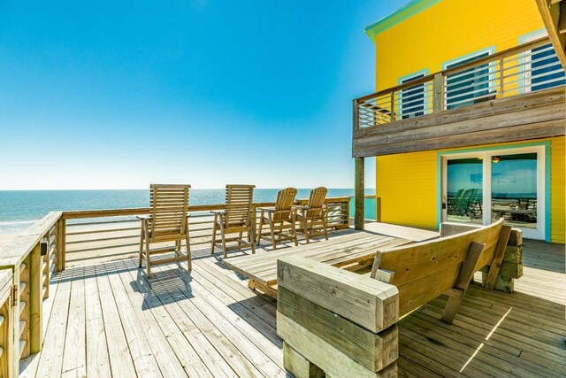 2386 Hwy 87, Gilchrist, TX 77617 - wooden terrace with a water view