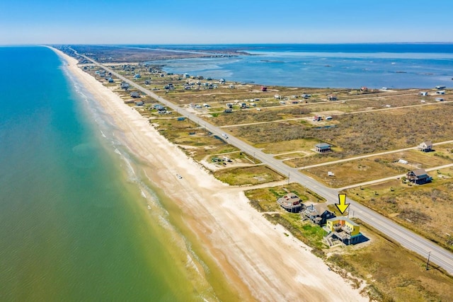 2386 Hwy 87, Gilchrist, TX 77617 - drone / aerial view featuring a beach view and a water view