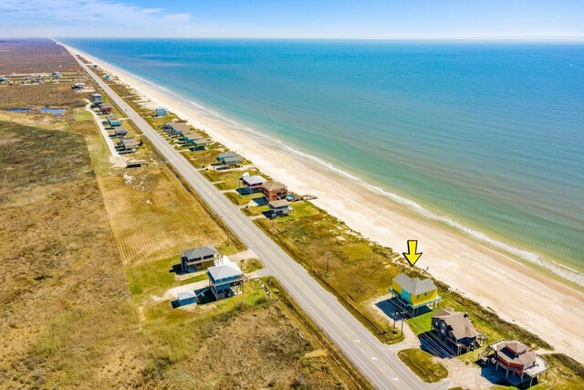 2386 Hwy 87, Gilchrist, TX 77617 - bird's eye view with a water view and a beach view