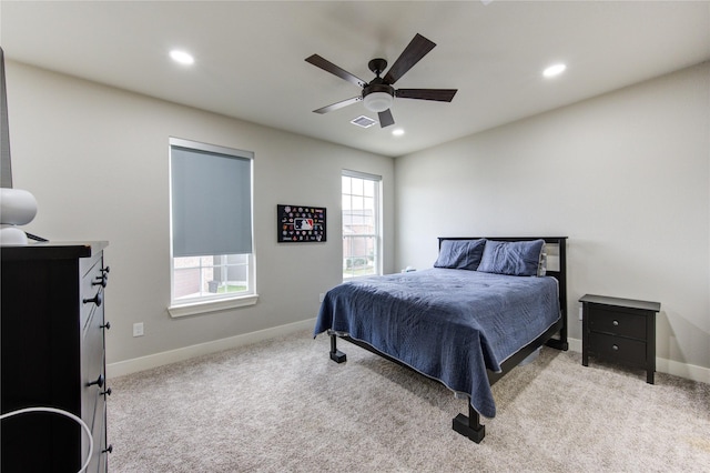 14514 Sanour Dr, Houston, TX 77084 - bedroom with visible vents, carpet flooring, and baseboards