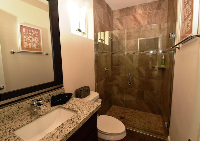 3804 Lovejoy St, Houston, TX 77003 - bathroom with vanity, toilet, and a stall shower