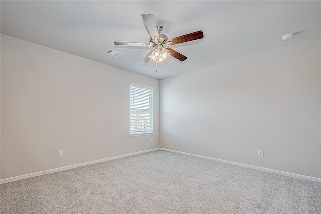 10103 Gold Finch Run, Magnolia, TX 77354 - carpeted spare room with ceiling fan, visible vents, and baseboards