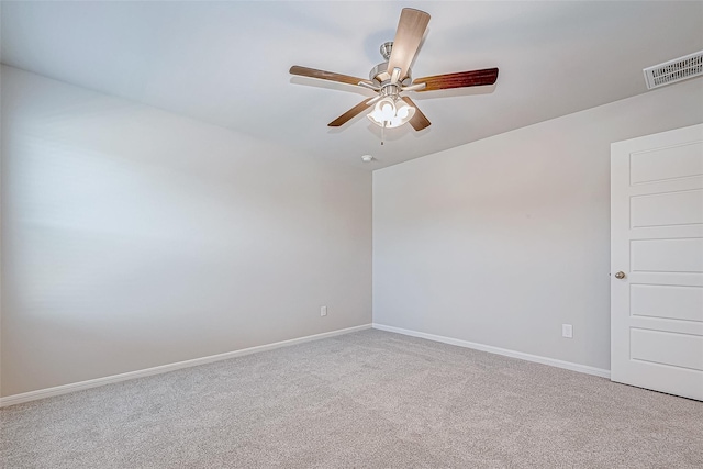 10103 Gold Finch Run, Magnolia, TX 77354 - carpeted empty room with visible vents, baseboards, and ceiling fan